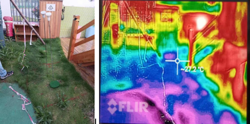 四川漏水檢測(cè)幼兒園地下管道定位現(xiàn)場(chǎng)